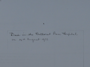 The brief note in Joyce's file records her death. Where was the compassion?